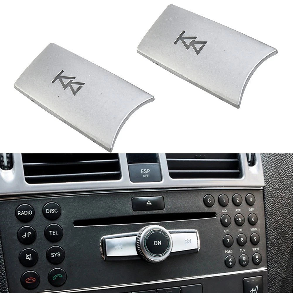 2X Button Covers for Mercedes-Benz C E GLK CLS ML Class W204 W212