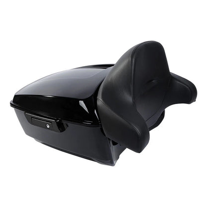 Trunk Pad & Mount Rack for Harley Fat Boy (2008–2017) Black