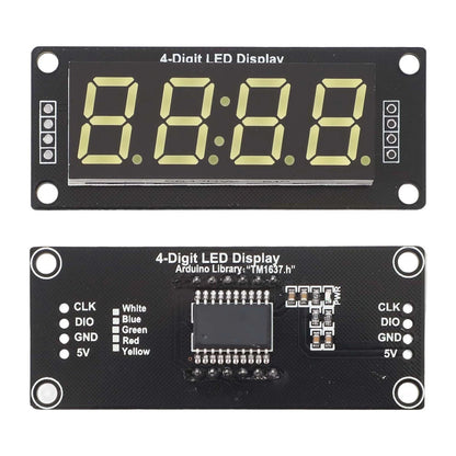TM1637 RGB 4-Bit Digital LED Clock Tube Display for Arduino