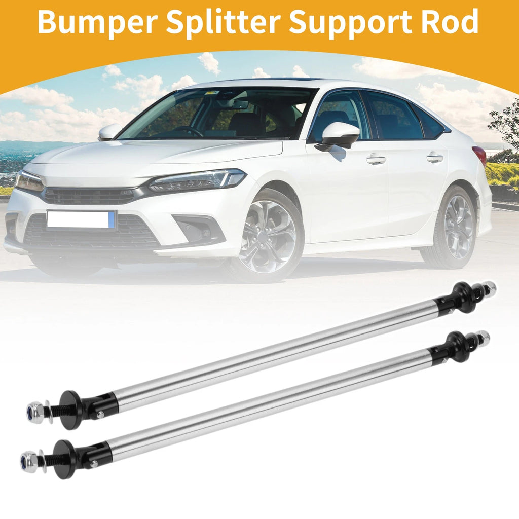 2X Adjustable Front Bumper Lip Splitter Strut for Universal Fit (200mm)