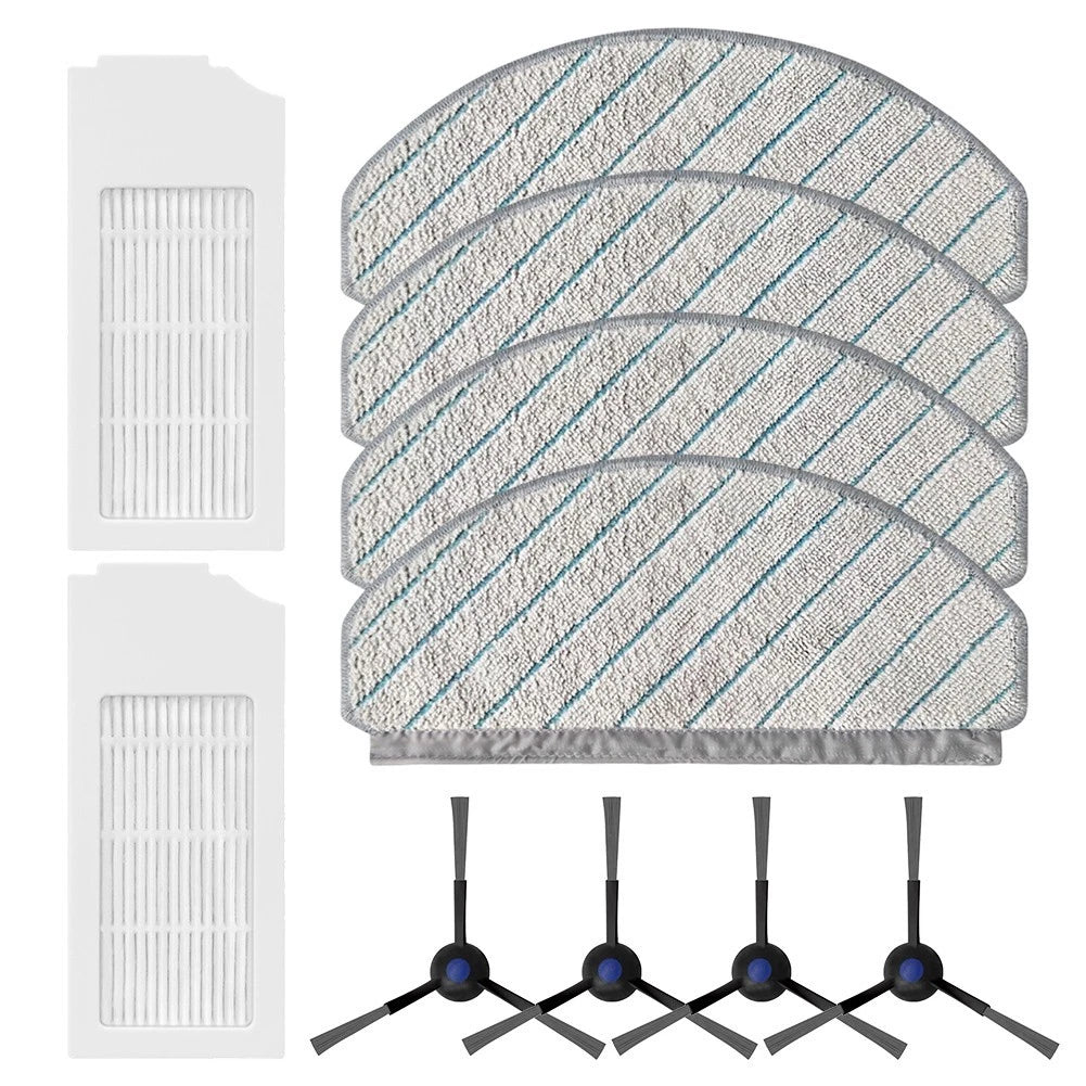 Replacement Mop Kit Filter & Microfiber Pads for Robot Mop