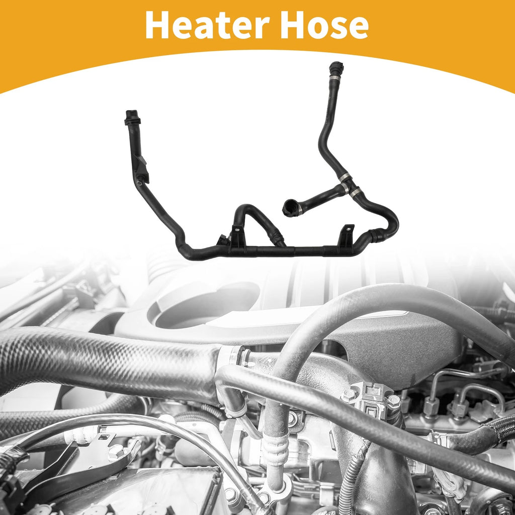 Heater Hose Replacement Rubber Black for BMW X1 E84 2.0L (2011–2017)