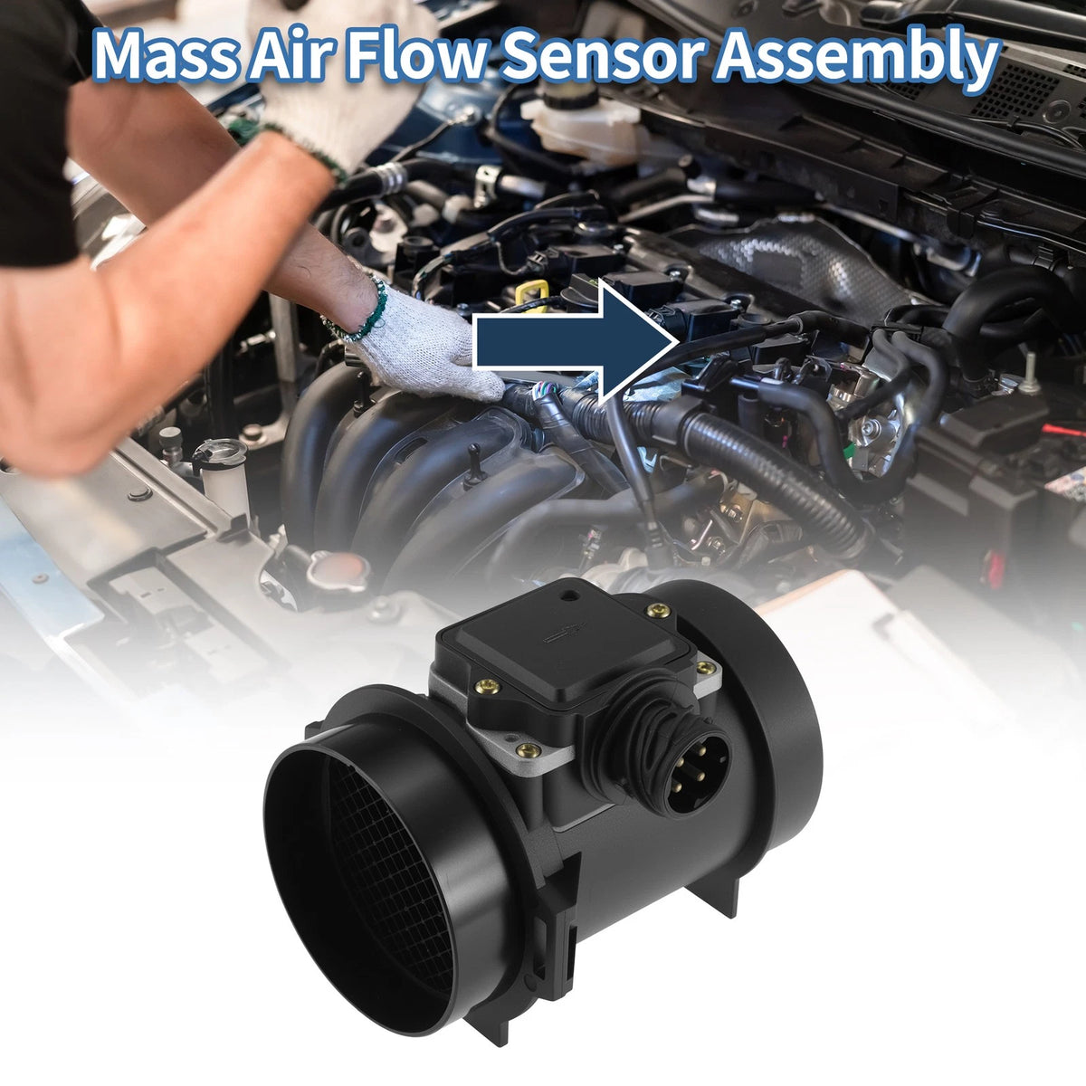 Mass Air Flow Sensor Assembly 13621703275 for BMW E36 (1992–1999)