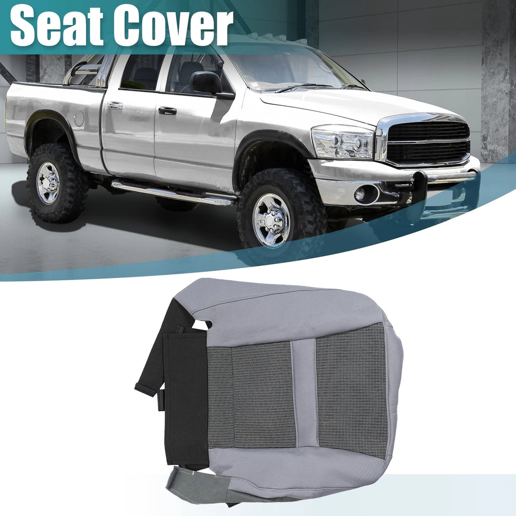 Driver Seat Cover Bottom Cloth Gray Left for Dodge Ram 1500 2500 3500 (2006–2009)