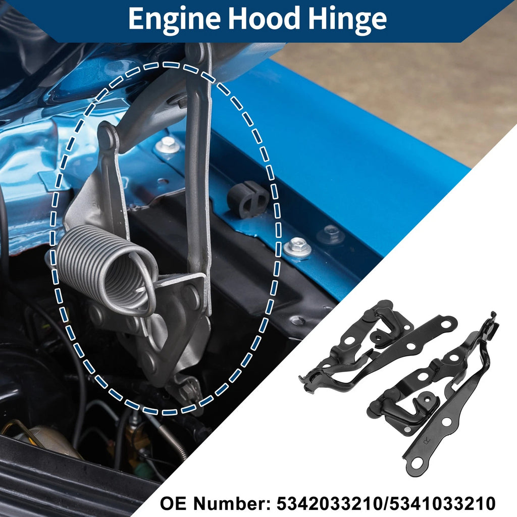 Hood Hinges for Lexus ES350 2007–2012 Front Bonnet Bracket Pair