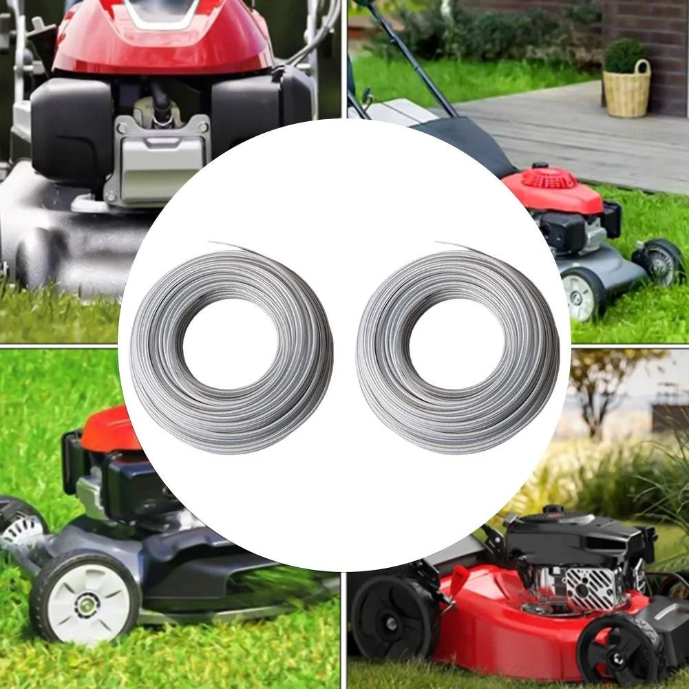2X Steel Grass Cutting Line 4.0mm Diameter 15 Meters for Multiple Uses