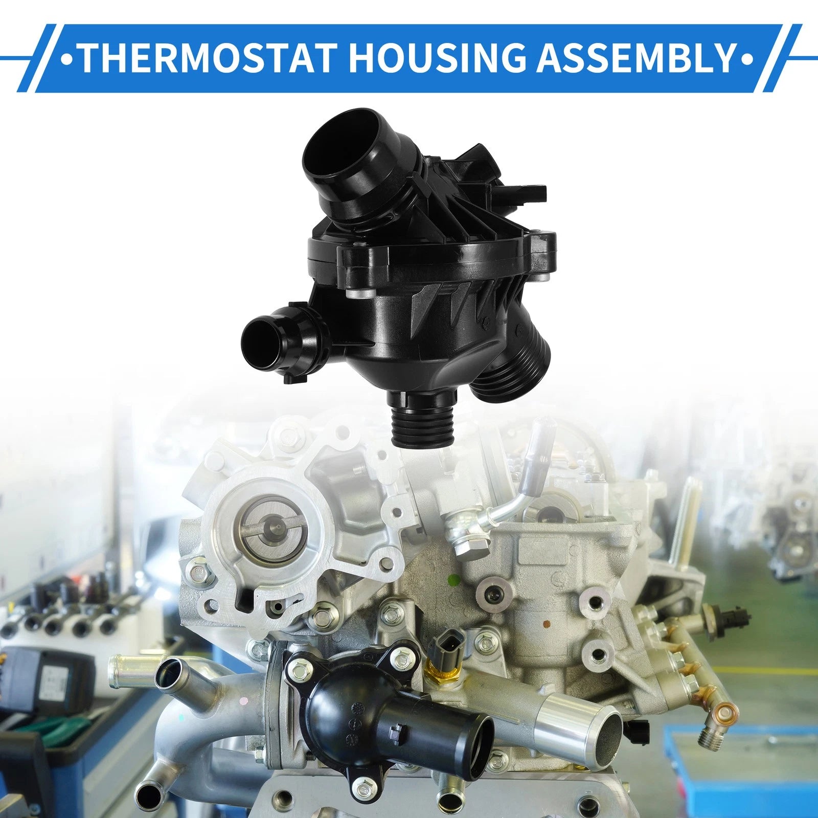 Engine Coolant Thermostat Housing Assembly for BMW 328i xDrive (2009–2013)