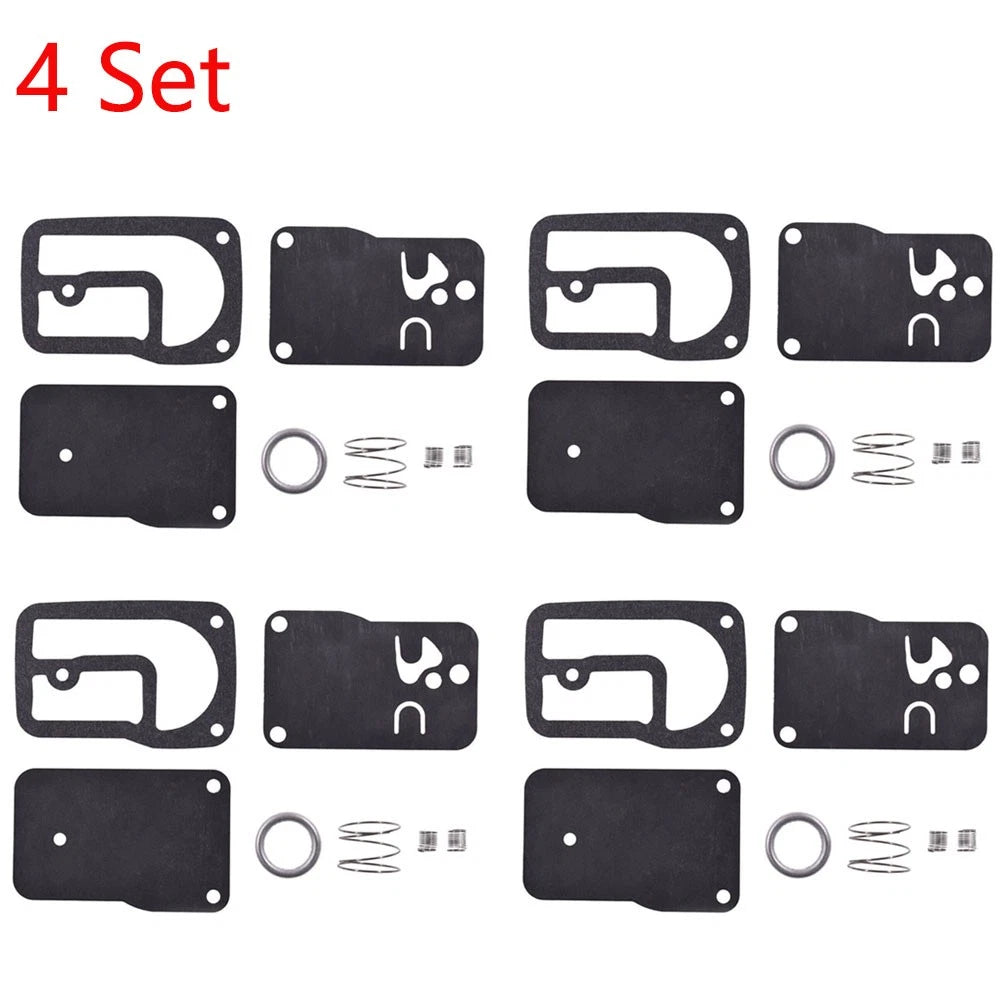 Set of 4 Fuel Pump Diaphragm Repair Kit for B&S Lawn Mower (16-18 HP) 393397