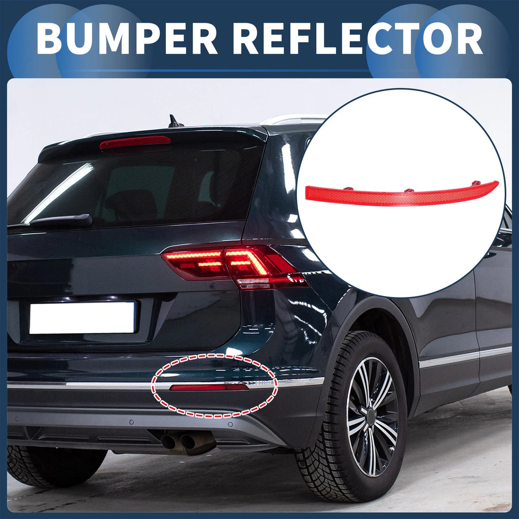 Bumper Reflector Rear Right Replacement for Volkswagen Tiguan (2010–2017)