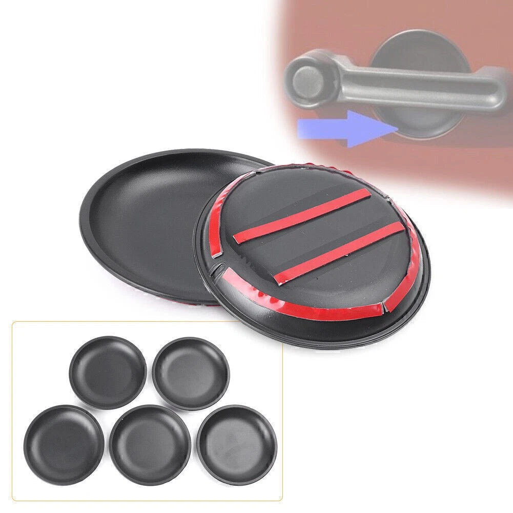 Door Handle Recess Guards fit Jeep Wrangler JK 4 Doors Black ABS 5PCS
