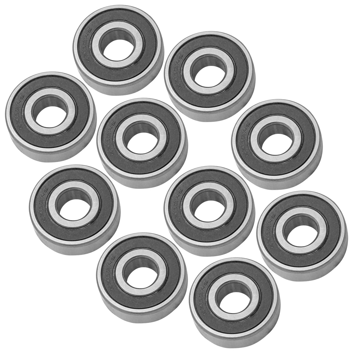 Caltric Ball Bearings Rubber Sealed Dual Sided for 16x42x13 (6302) (2000–2000)