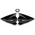 Set of 2 Gloss Black Side Mirror Cover Caps for Seat Leon (2012–2019)