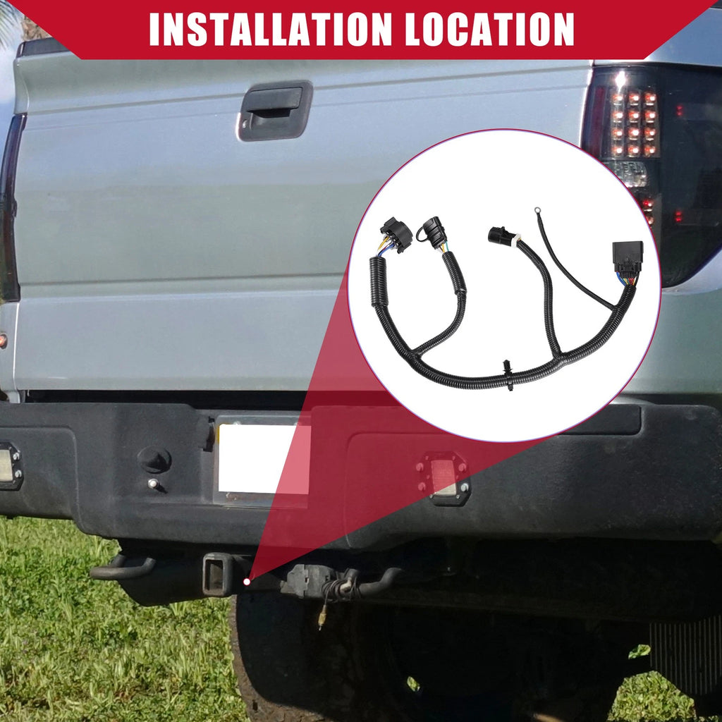Trailer Connector Wiring Harness Replacement for Ford F-150 Lincoln Mark LT (2009–2014)
