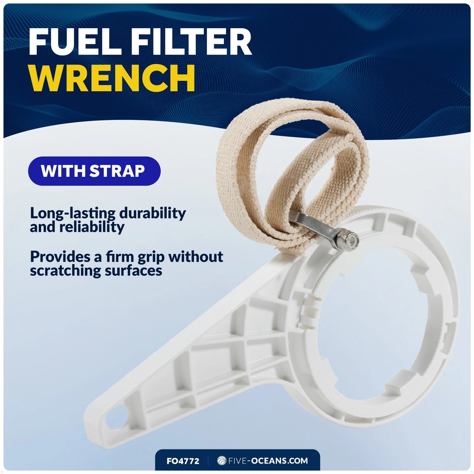 Adjustable Fuel Filter Wrench for FO4772 (Nylon Strap)