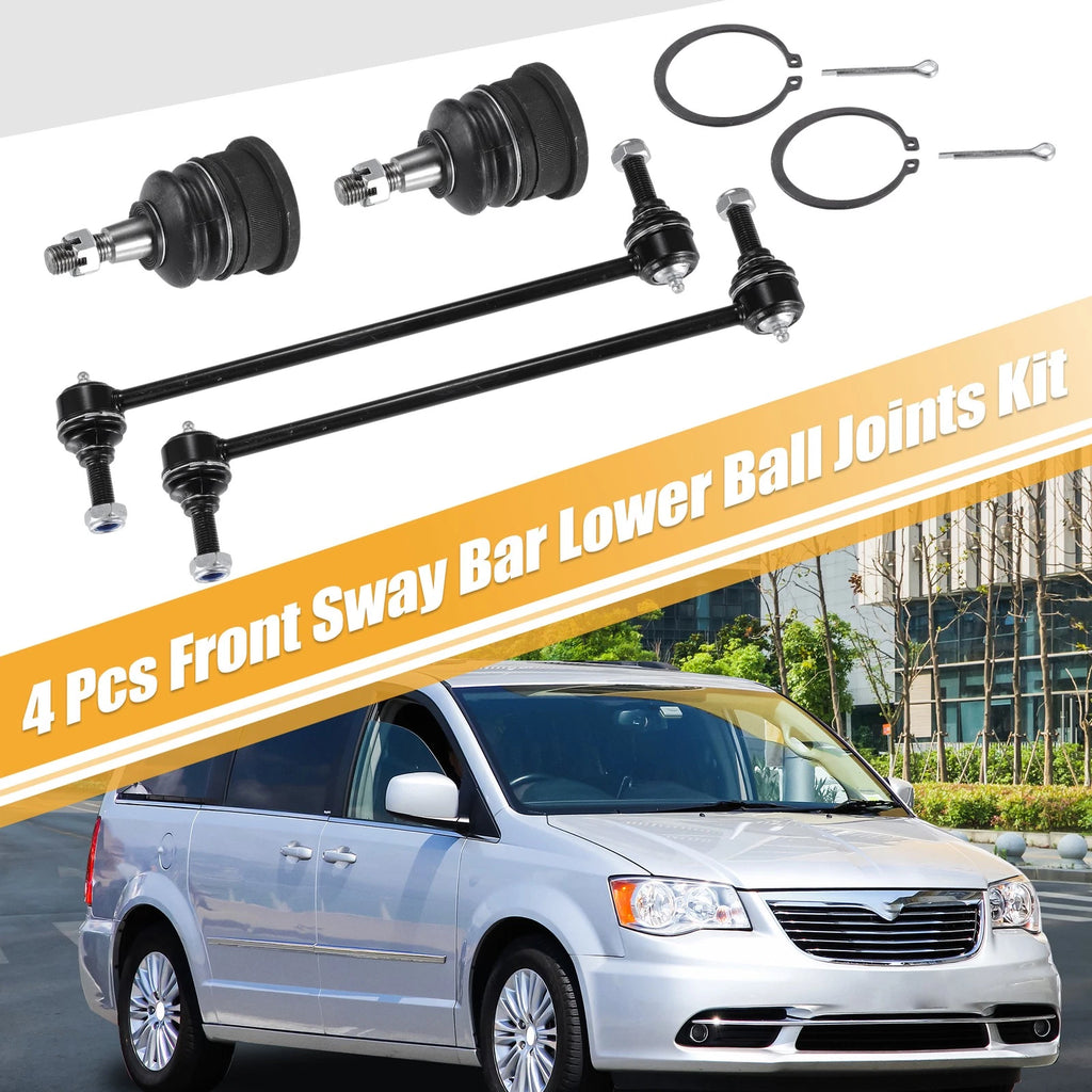 Front Sway Bar Links Lower Ball Joints Set for Dodge Grand Caravan (2005–2020)