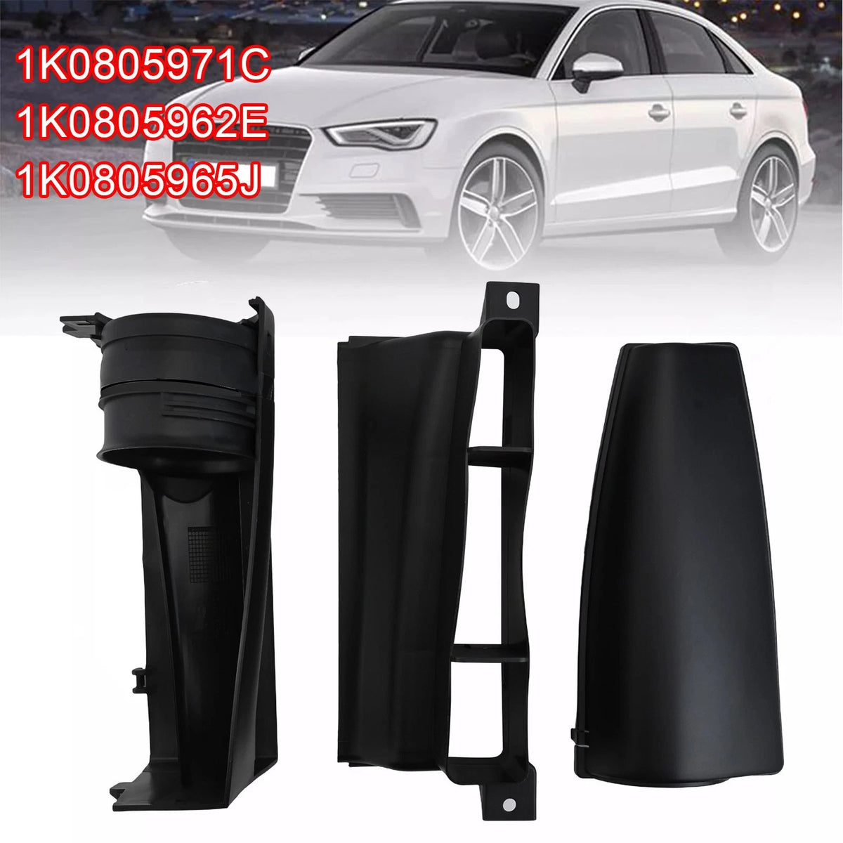 Air Intake Guide Duct Covers for Jetta Mk5 Mk6 Golf Plus (2005–2014) 1K0805971C