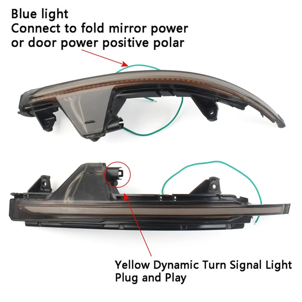 LED Dynamic Turn Signal Light Side Mirror Indicator for Audi A7 S7 RS7 (2010–2018)