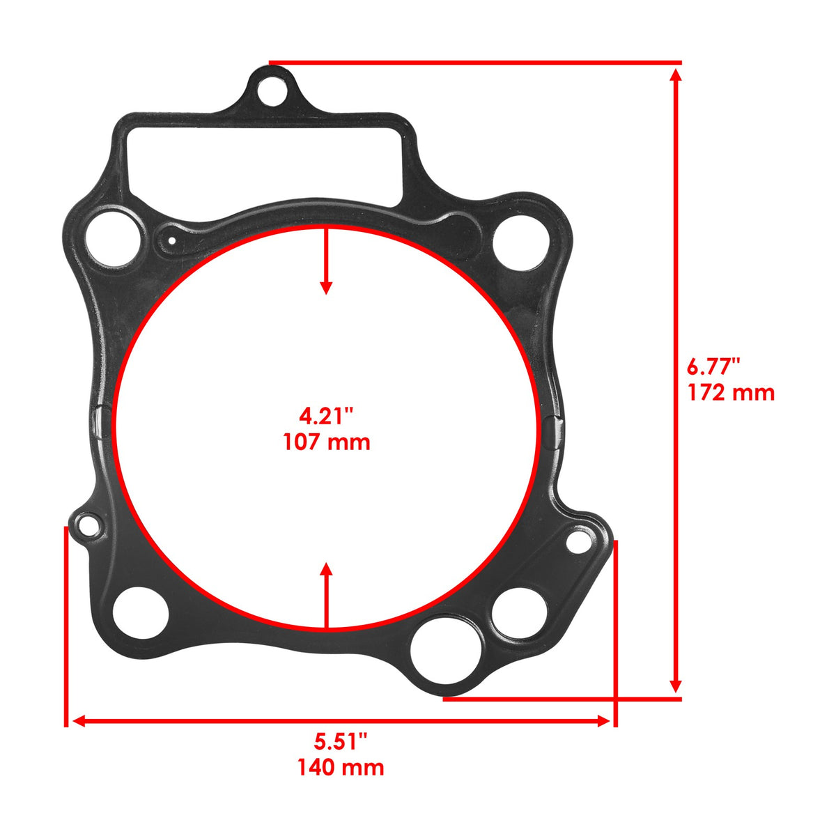 Engine Cylinder Gasket Set Replacement for Honda TRX450R TRX450ER (2006–2014)
