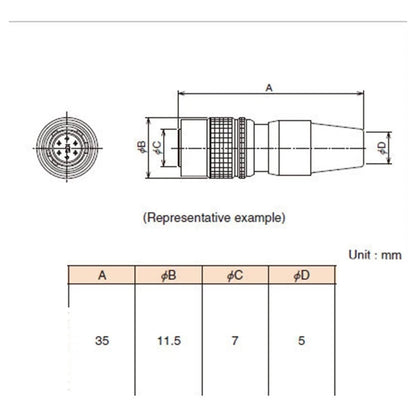 HR10A 7P 4S Connector for PowerPlug (Industrial Settings)