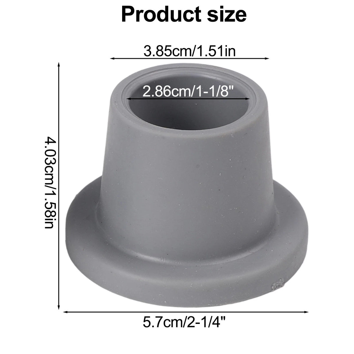 60mm Non Slip Rubber Chair Covers for Shower Safety