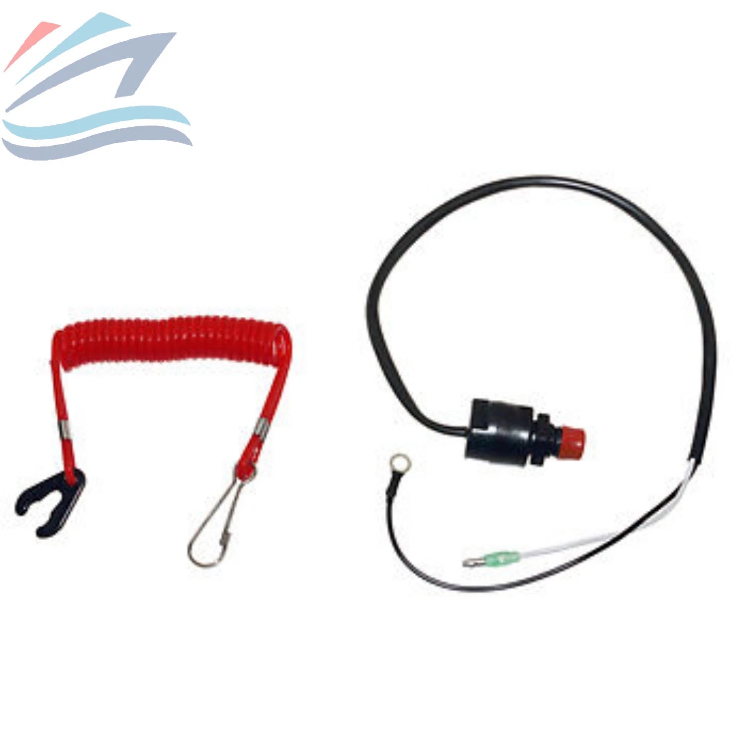Kill Stop Switch & Safety Lanyard for Yamaha Outboard Motor (2 Str)