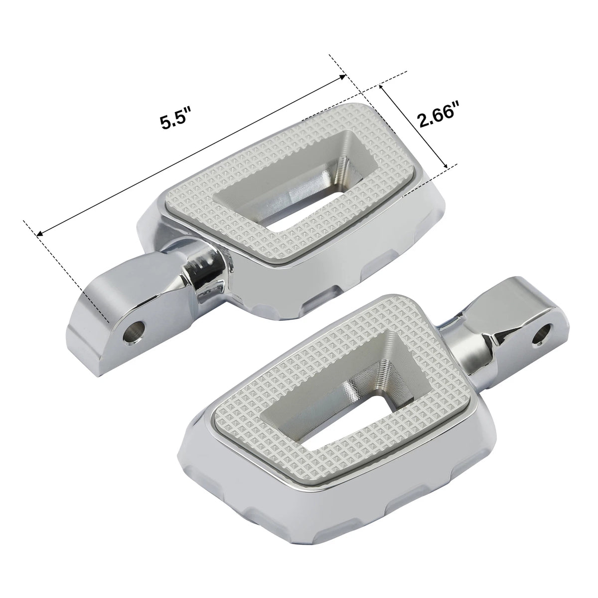 Chrome Footpegs for Harley Softail Fat Bob Low Rider Fat Boy (2018–2023)