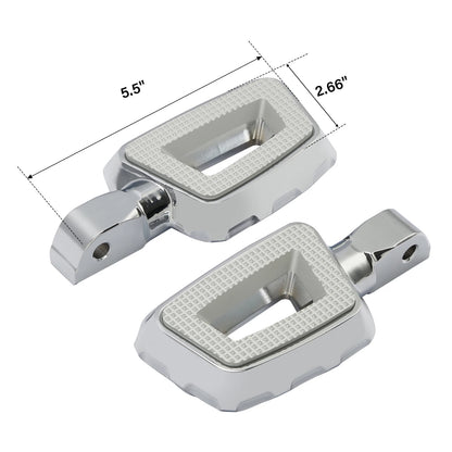 Chrome Footpegs for Harley Softail Fat Bob Low Rider Fat Boy (2018–2023)