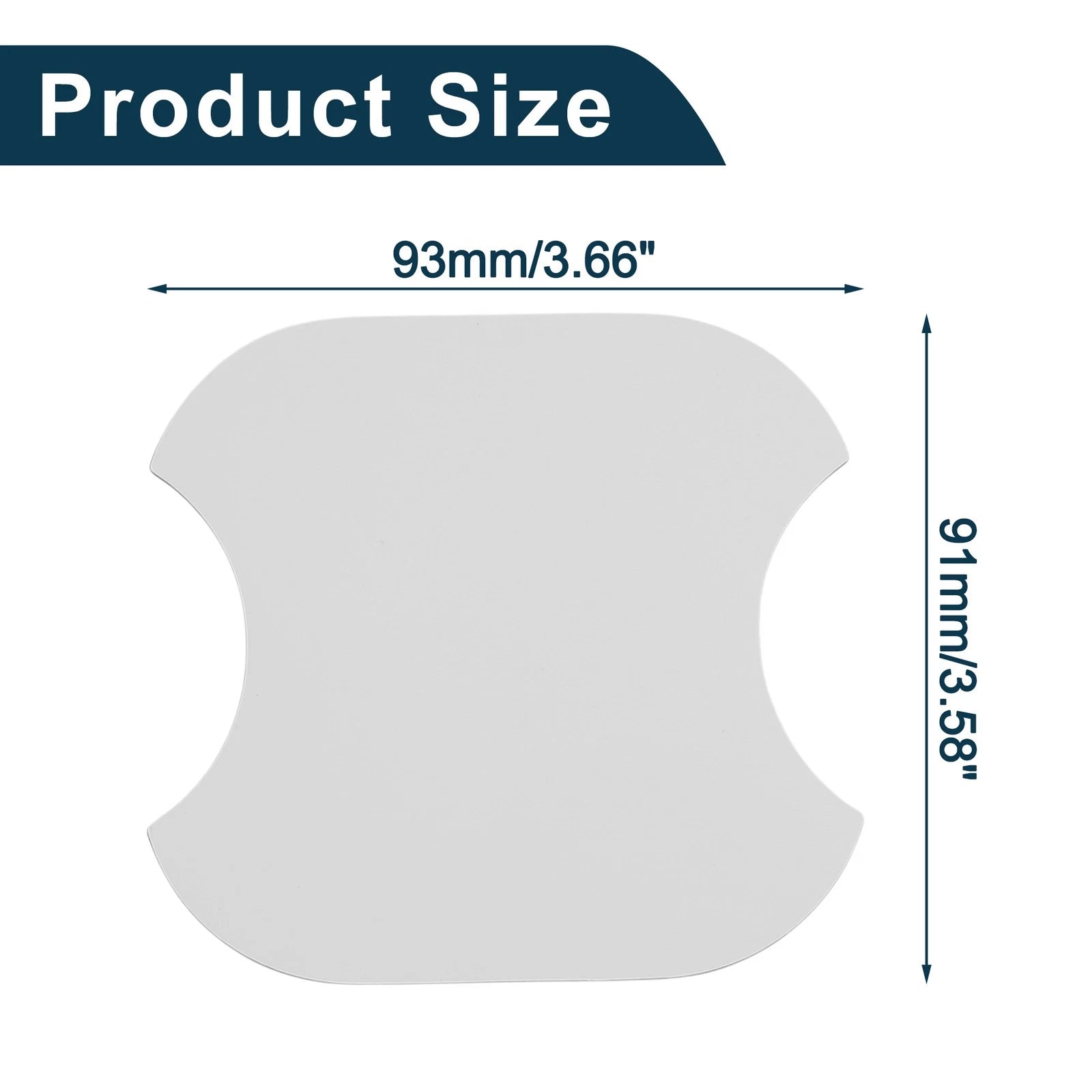Car Door Handle Scratch Protector for Universal Vehicles (91x93mm)