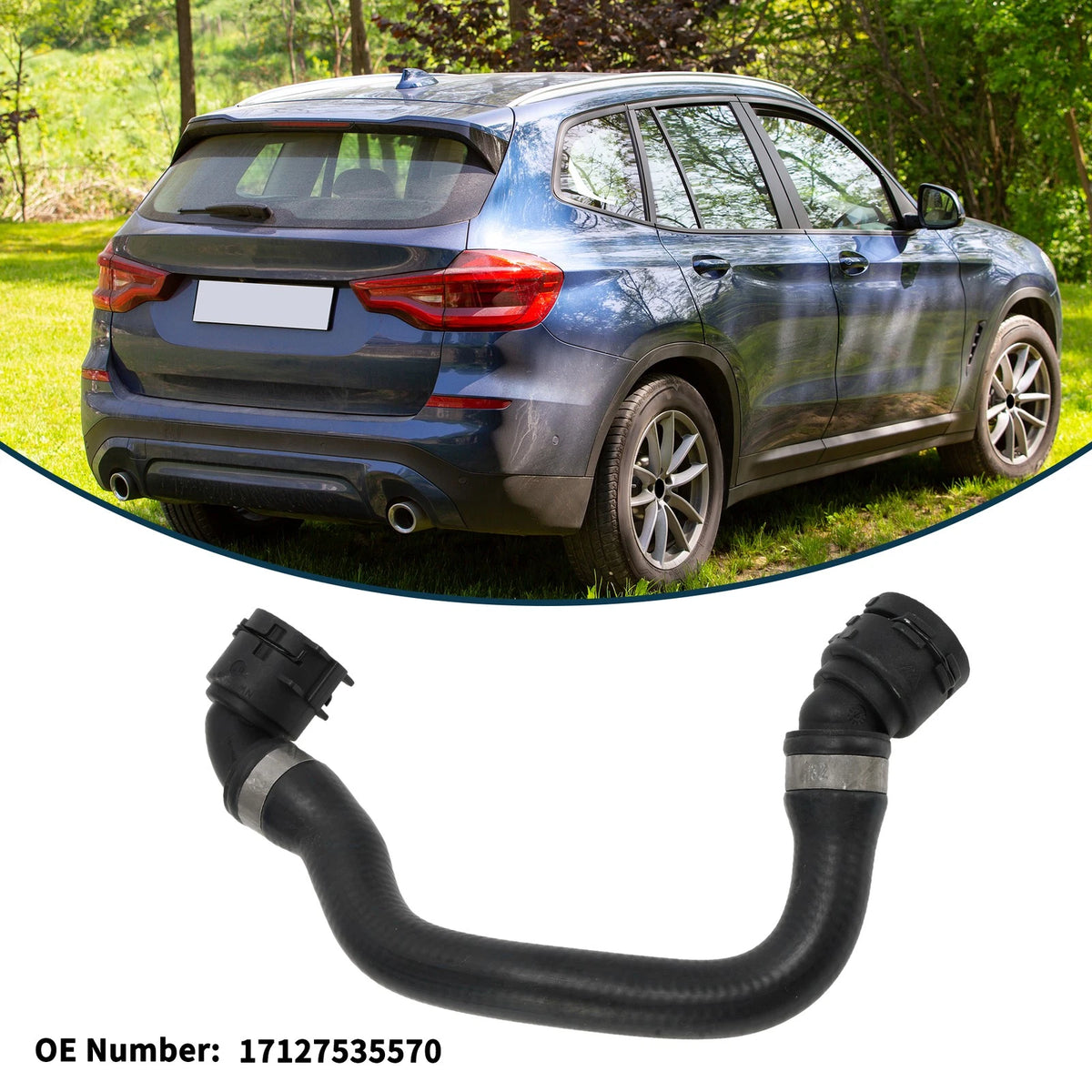 Heater Radiator Hose Replacement for BMW X3 (2018–2018)