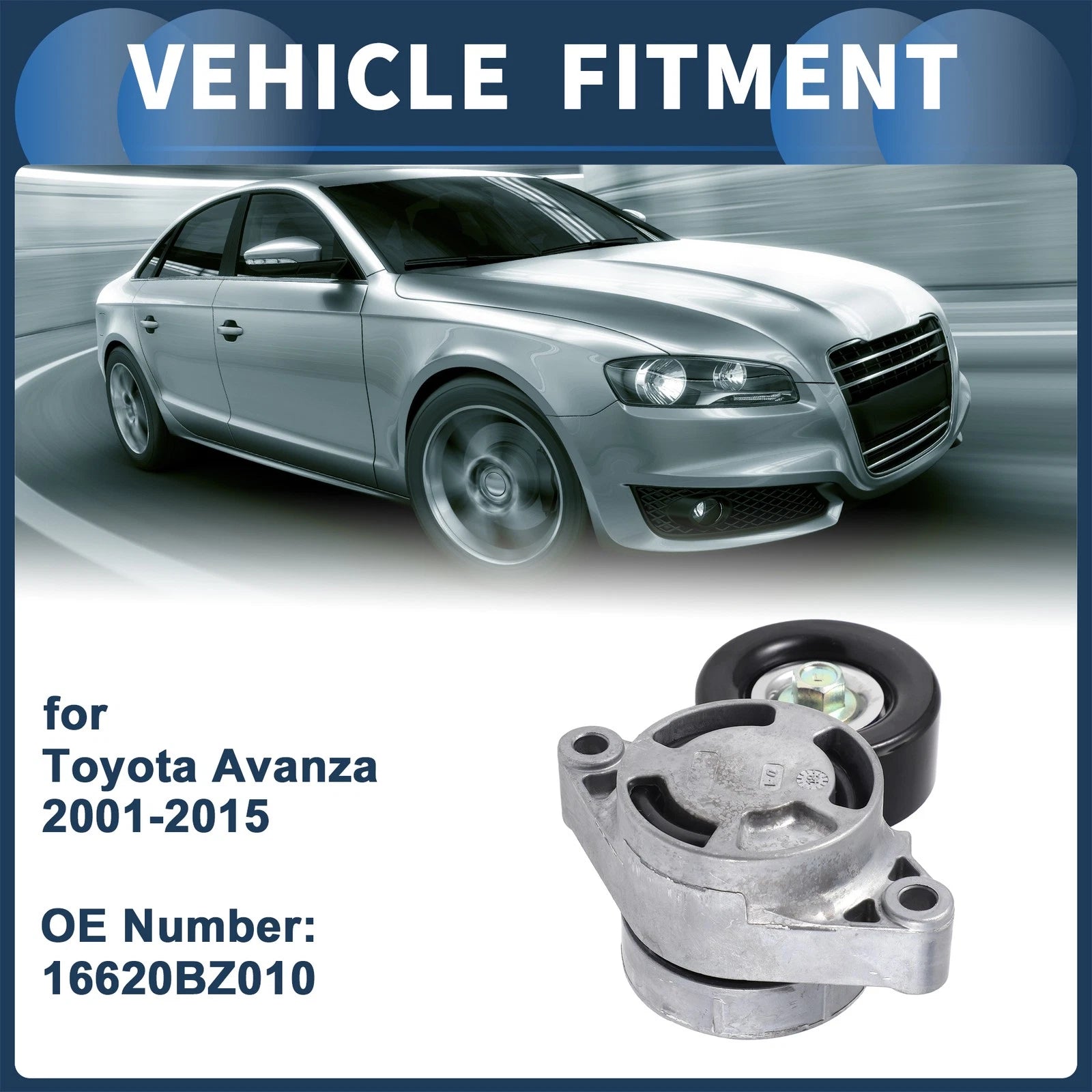 Belt Tensioner Replacement for Toyota Avanza 2001–2015 OEM Style