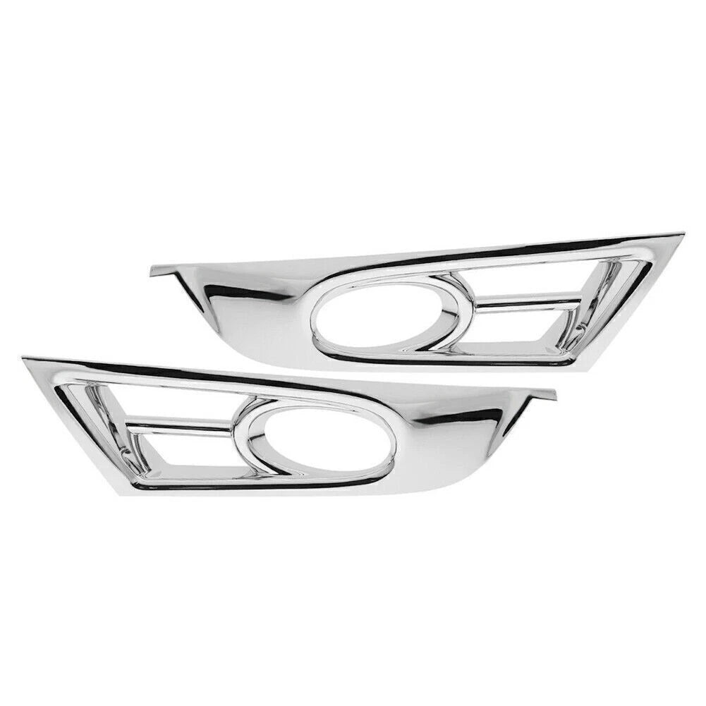 Pair Front Fog Light Cover Trim for Honda CR-V (2017–2018) Chrome