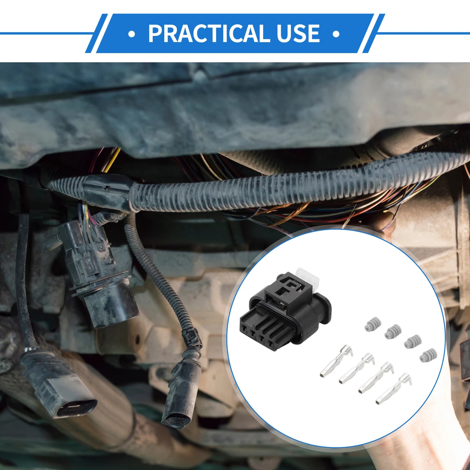 4 Pin Mass Air Flow Sensor Connector Plug Female for BMW (2006–2018)