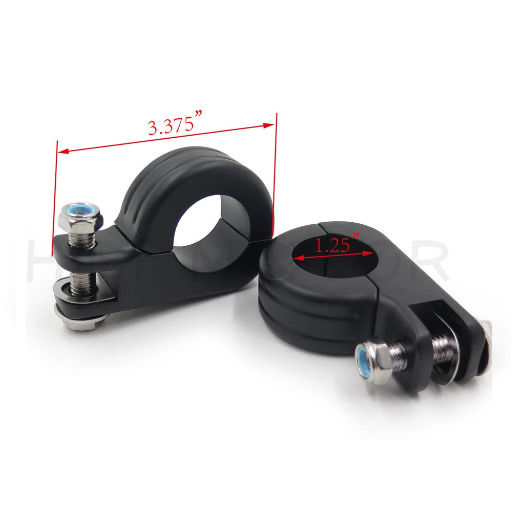 Highway Peg Mounts for 1.25" Crash Bar (Universal)