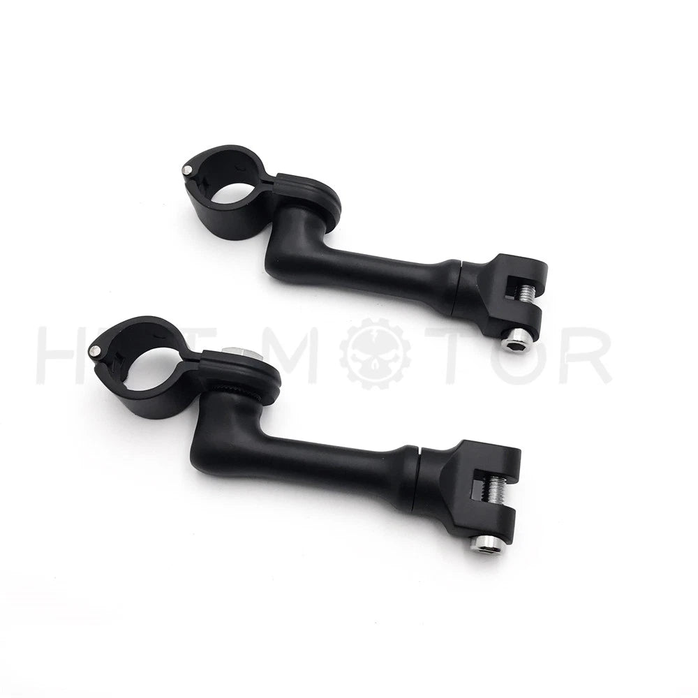 1" Offset Bowleg Foot Peg Mounts Clamp for Harley