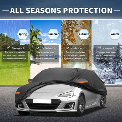 Waterproof Car Cover with Driver Door Zipper for Subaru BRZ (2013–2020)