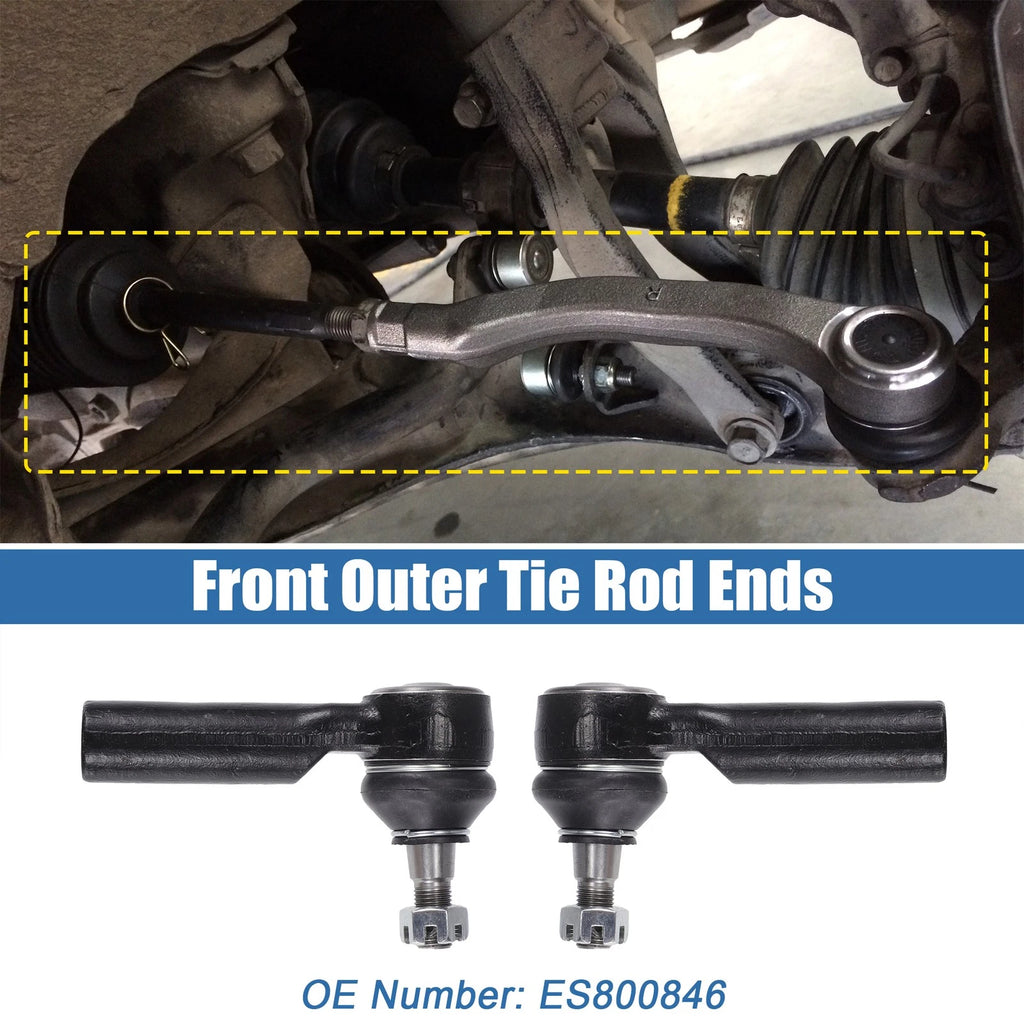 2pcs Front Outer Tie Rod End Links Kit for Ford Escape (2005–2007)