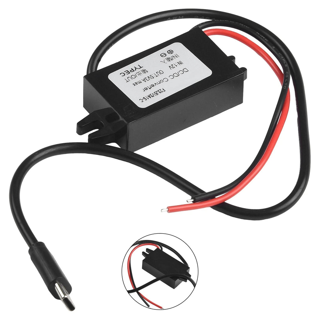Step Down Module 12V to 5V 3A Type C USB C DC DC Converter