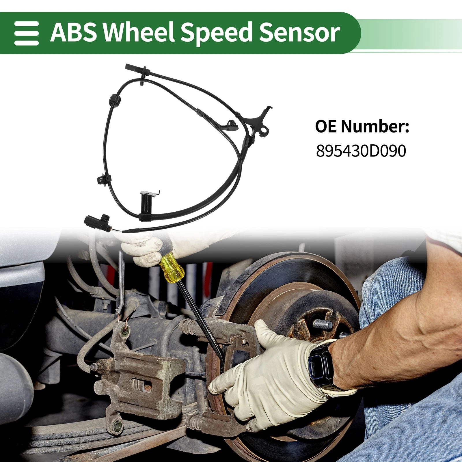 ABS Wheel Speed Sensor Front Left for Toyota Yaris FWD (2012–2019)