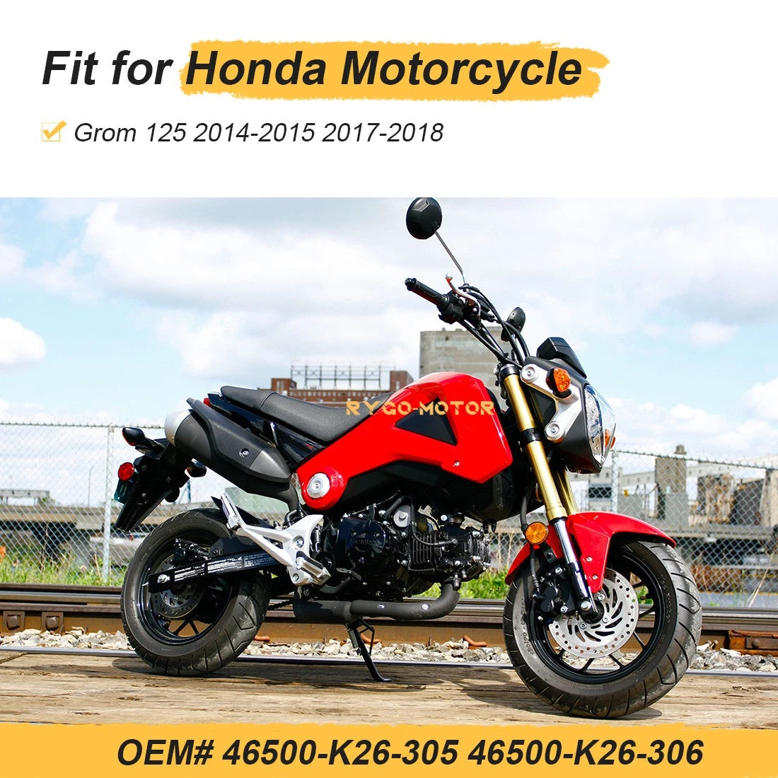 Rear Brake Foot Pedal for Honda Grom 125 (2014–2018) 46500-K26-305 46500-K26-306
