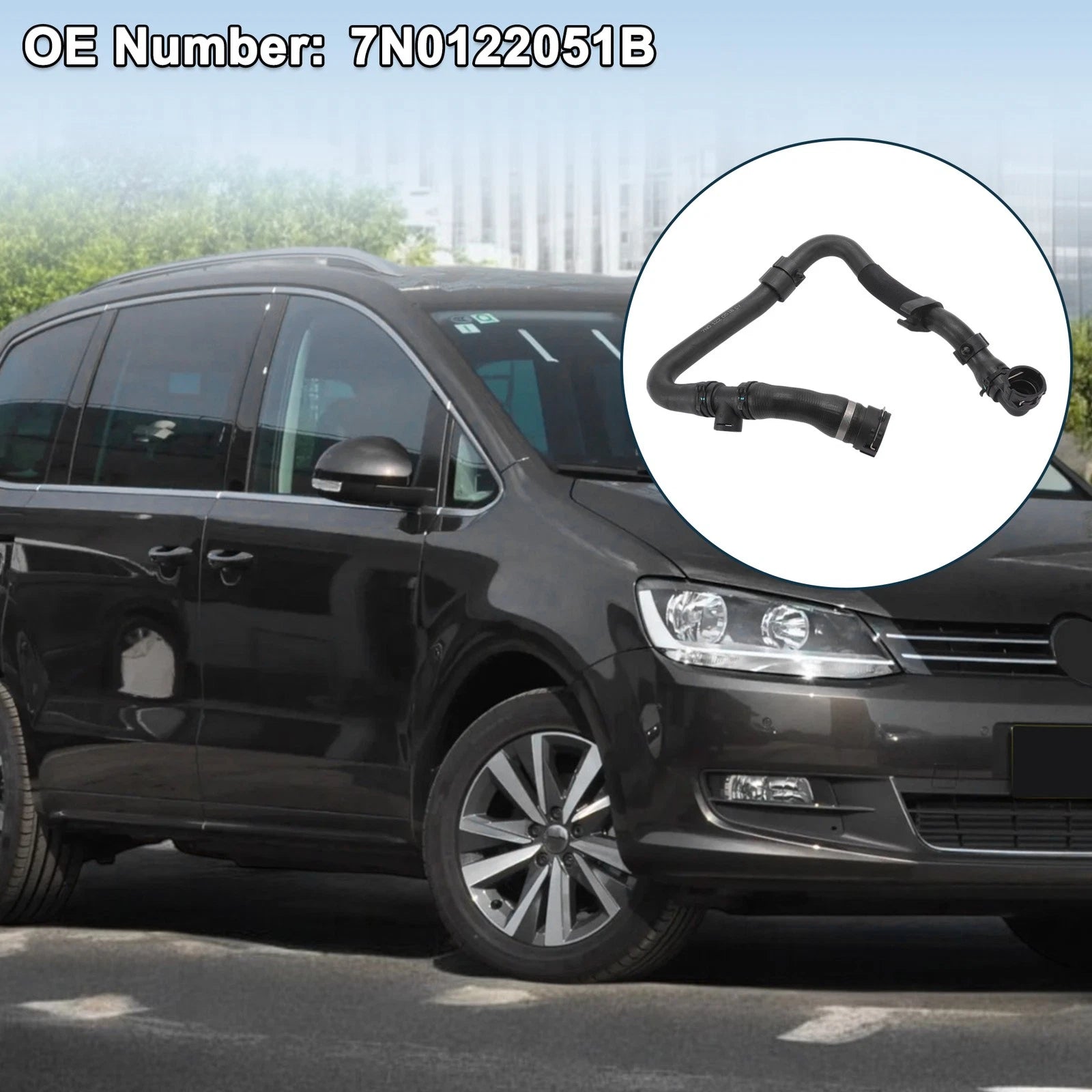 Radiator Hose Water Pipe Replacement for Volkswagen Sharan (2011–2016)