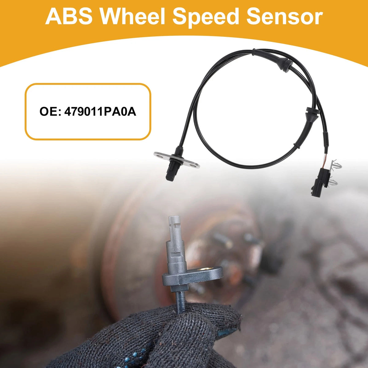 ABS Wheel Speed Sensor No. 479011PA0A for Nissan NV1500 (2012–2019) Rear Left
