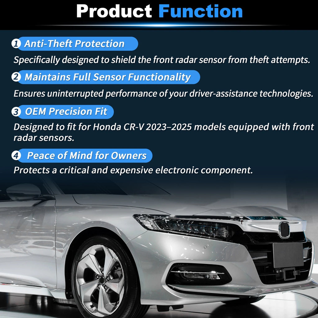 Front Distance Radar Sensor Protector Cover Bracket for Honda Accord (2018–2022)