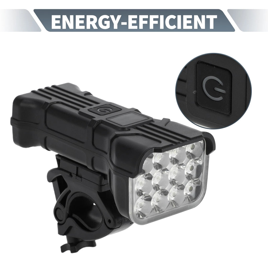 Bicycle Headlight 1000 Lumens 5 Modes USB Rechargeable IPX6 for 3-in-1