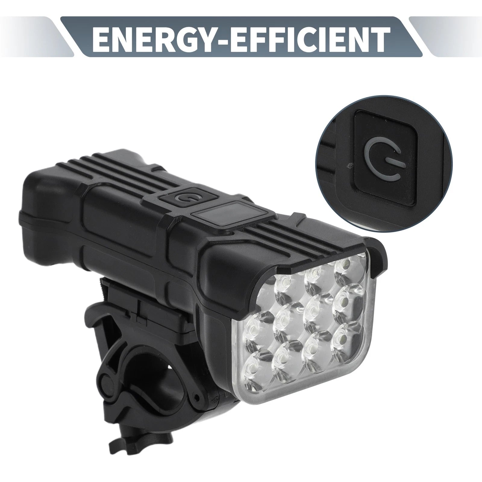 Bicycle Headlight 1000 Lumens 5 Modes USB Rechargeable IPX6 for 3-in-1