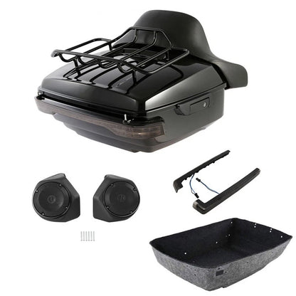 LED Speakers Trunk Pad Rack for Harley Street Road Glide (2014–2026)