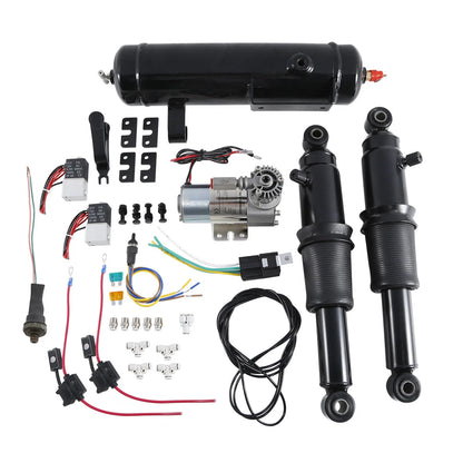 Rear Air Ride Suspension w/ Tank for Harley Touring Street Glide (1994–2025)
