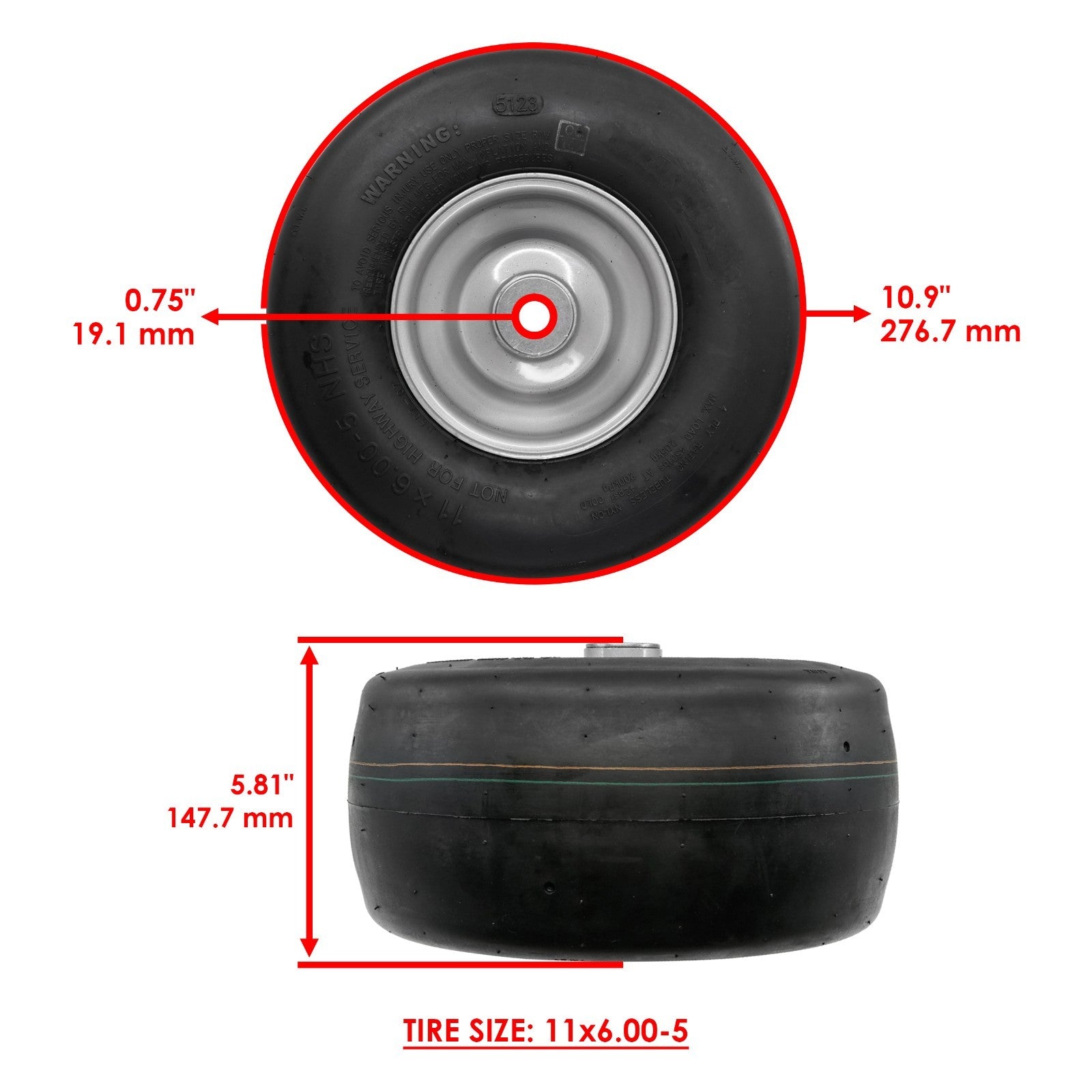 Mower Wheel Replacement for Jonsered Z42 Z46 Z48 Z54 (2000–2010)