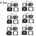 Set of 6 Carburetor Diaphragm Gasket Kit for Husqvarna 235 236 240 435 (N/A)