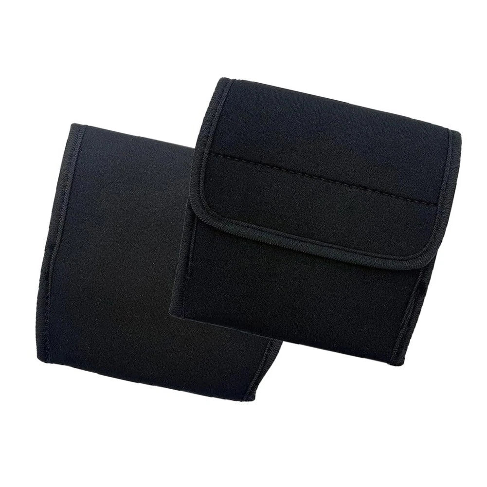 2X Bike Footrest Covers for Motorcycle (Neoprene, Black)