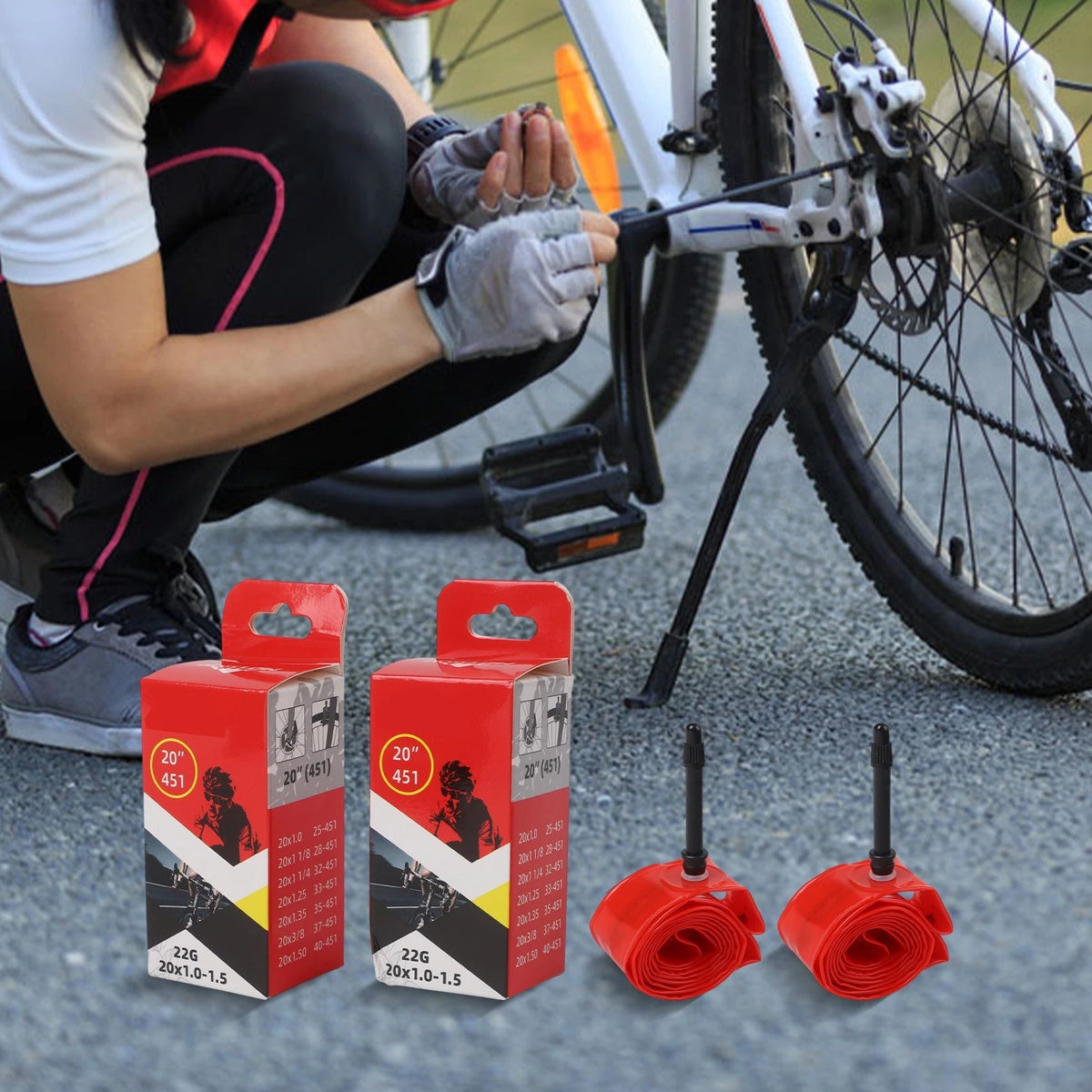 20-Inch Bike Tire for Compact Design (Improved Puncture Resistance)